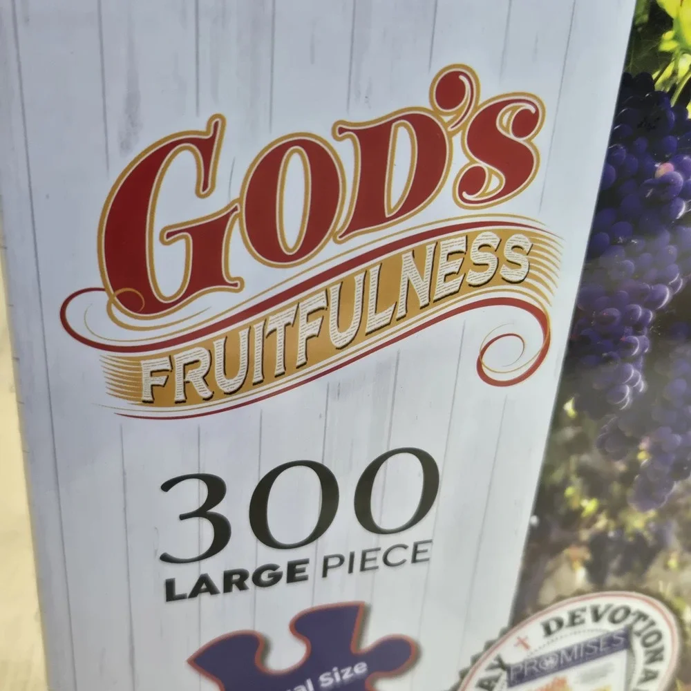 SEALED NEW Gods Fruitfulness‎ JIGSAW PUZZLE 300 LARGE Pc. Bonus Poster 18